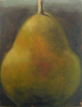 Carol Anthony -&nbsp;Dream Pear In Moonlight, 2001 monoprint 26 x 22 in. paper / 14 x 11  in. image ANTH478