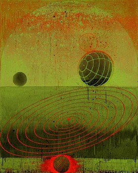 Larry Brown -&nbsp;Theater, 2005 oil and acrylic on panel 45 x 36 inches BRN170