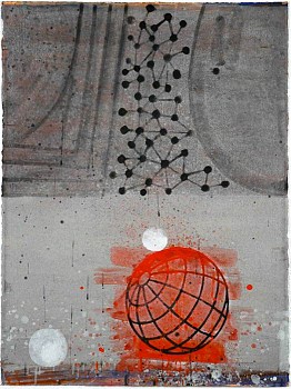 Larry Brown -&nbsp;D-671, 2007 acrylic on paper 30 x 22  inches BRN198