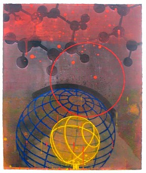 Larry Brown -&nbsp;D-649, 2005 acrylic and oil on paper 18 x 15 inches BRN156