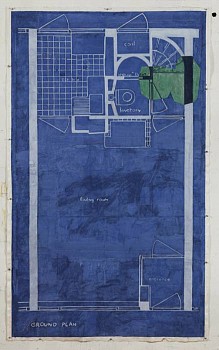 Work:&nbsp;Eugene Brodsky JJP2, 2012 ink on silk 82 1/2 x 52 1/2 inches framed 73 x 46 inch image BROD256