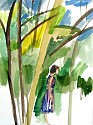 Susan Cianciolo, Trees & Me - Love Life Film
2001, watercolor