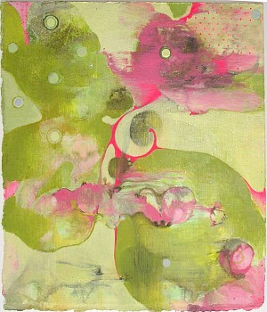 Julie Evans -&nbsp;Untitled #2, 2002 acrylic and gouache on paper 11 x 10 inches EVA069