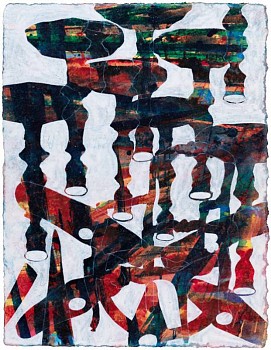 Work:&nbsp;A Lexicon of Persistent Absence: Close Encounters, 2009 acrylic and transfer on paper 12 x 9 inches JOS137