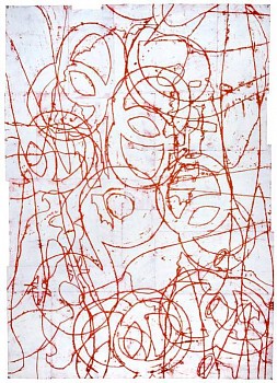 Work: Fragments of a Worldview, 2011 oil pastel, acrylic and tempera on joined paper 79 x 56 3/8 inches / 84 ï¿½ x 61 ï¿½ inches framed JOS181