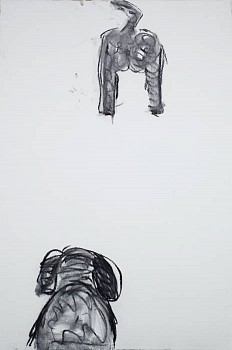 Work:&nbsp;The Chase, 2010 charcoal on paper 60 x 48 inches lyn432