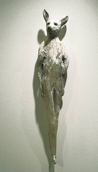 Work:&nbsp;Deer Girl, 2005-2007 glass and marble mix 32 x 6 x 5 inches ROSEN125