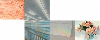 Robert Schmid -&nbsp;1,1,2,3,5,8, 2008 oil on panel 22 x 56 inches
(6 panels) SCHM163