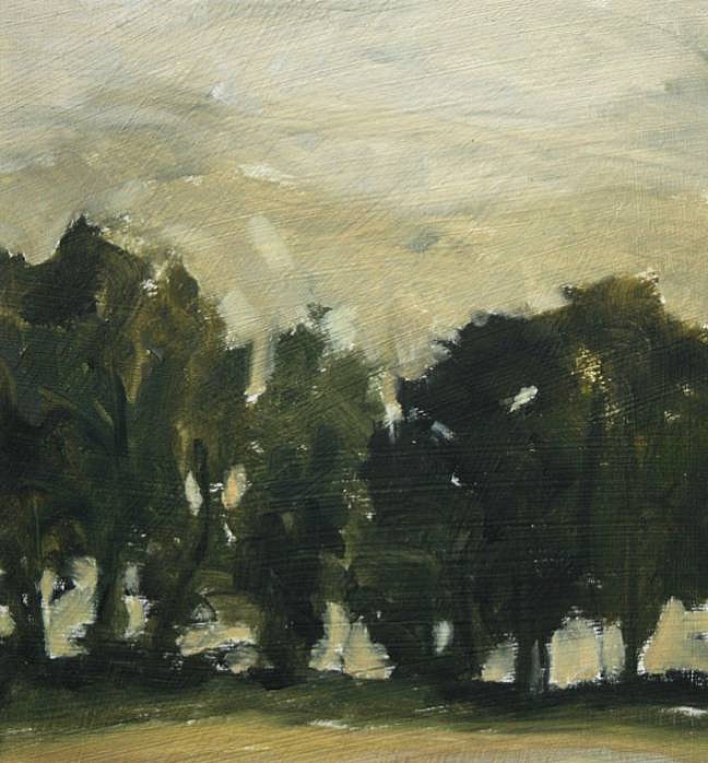 Peter Schroth (LA)
Green Hillside III, 2000
SCHR653
oil on paper, 7 x 6 1/2 inch image