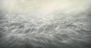 MaryBeth Thielhelm (LA) -&nbsp;Grey Sea, 2009 oil on panel 8 x 15 inches THIEL649