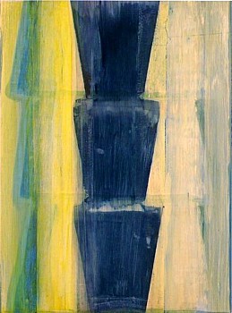 Tad Wiley -&nbsp;Waterlog #18, 2008 alkyd on vellum 20 x 15 inches image / 30 x 24 inches framed Wile035