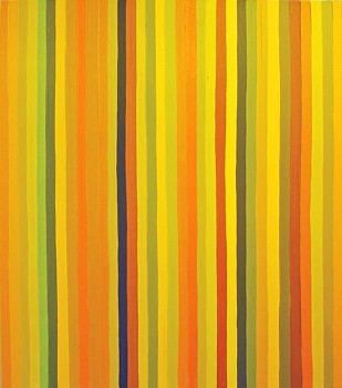 Work:&nbsp;Andrew Zimmerman Five Minutes, 2012 enamel on wood 48 x 42 inches ZIM250