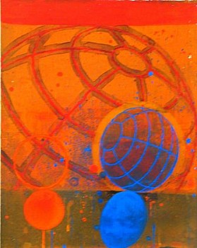 Larry Brown -&nbsp;D-630, 2004 acrylic and oil on paper 15 x 12  inches BRN138