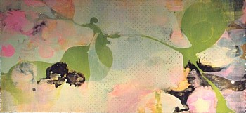 Julie Evans -&nbsp;Palindrome II, 2000 oil on paper 12 x 26 1/2 inches EVA025