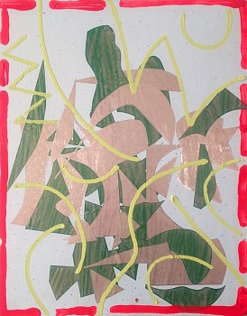 Work:&nbsp;Patrick Brennan Look What For, 2012 mixed media on canvas 18 x 14 inches BREN004