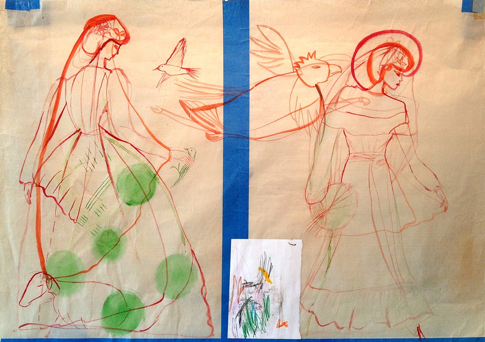 Susan Cianciolo
Wedding, 2011
CIAN083
mixed media on paper, 19 x 28 inches