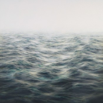 MaryBeth Thielhelm (LA) -&nbsp;Slate Grey Sea, 2007-2013 oil on panel 36 x 36 inches THIEL817
