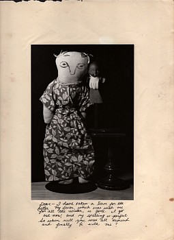 Work:&nbsp;Roz Leibowitz Fern, 2012 gelatin silver print on vintage paper with found text 14 x 11 inches LEIB127