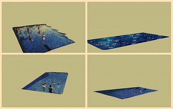 Esther Podemski -&nbsp;Pools 2/2, 2014 composite digital print on gampi rice paper 22 x 34 inches POD113