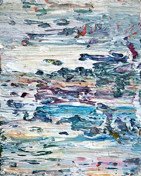 Natasha Zupan -&nbsp;Color Alchemy #10, 2014 oil on canvas 9.5 x 7.5 inches ZUP018