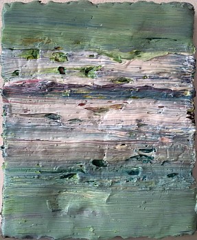 Natasha Zupan -&nbsp;Color Alchemy #16, 2014 oil on canvas 9.5 x 7.5 inches ZUP020