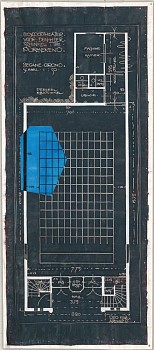 Work: JJP6, 2013 ink on silk mounted on paper 87 x 38 inches / 89 x 40 inches framed BROD269