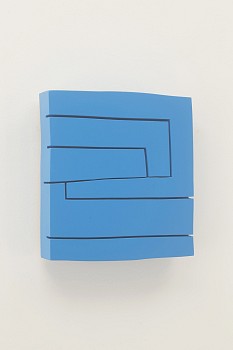 Work: Blue Sky, 2015 lacquer on panel 10 x 9 1/2 inches ZIM350