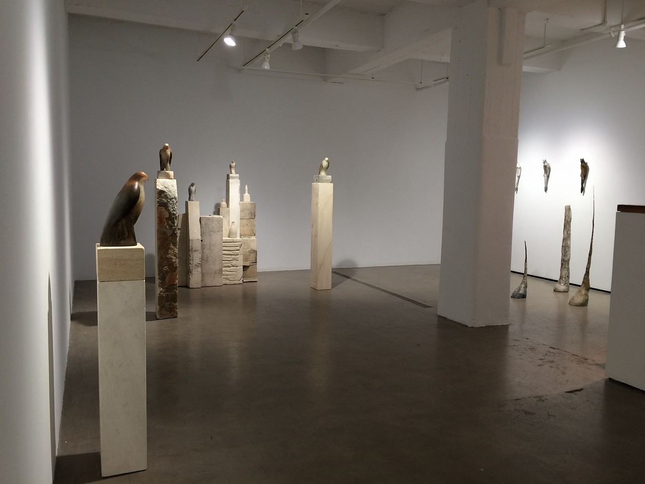 Jane Rosen
Cash-Morandi Installation, 2015
ROSEN274
Cave Bird, Cash Bird, Soft White Bird, Morandi Composition, White Hoof, Bronze Cloven Hoof, Bronze Hoof, Red Fox Buddhi, Bronze Buddhi (White), Mei Mei Buddhi