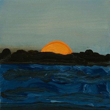 Work: Pop Up, 2015 oil on panel 6 x 6 inches lyn606