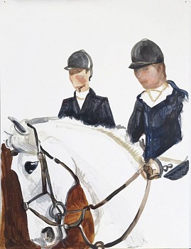 Work:&nbsp;Gray, 2016 oil on paper 15 x 12 inches painting / 12 x 9 inches framed SPENC013