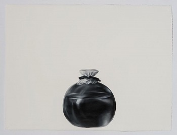 Shelley Reed (LA) -&nbsp;Covered Bottle (after Salgado), 2016 oil on paper 22.5 x 30 inches REE127