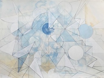 Work:&nbsp;Celia Gerard Time Change, 2016 mixed media on handmade watercolor paper 22 x 30 inches GER076