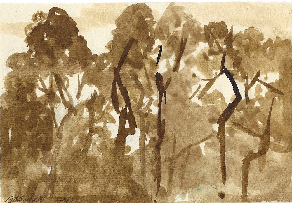 Peter Schroth
Sienna Landscape #5, 2012
SCHR696
plein air wash drawing, 10 x 12 inches paper / 4.5 x 6.5 inches image