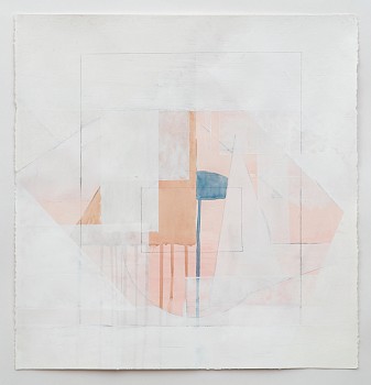 Work:&nbsp;Celia Gerard (LA) Rose Haze, 2016-2017 mixed media on paper 22 x 23 inches GER087