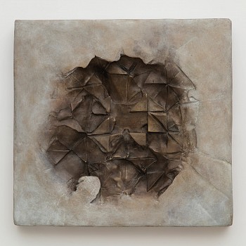 Work:&nbsp;Celia Gerard Concave AP, 2016 bronze, unique patina 21 x 21 x 3 inches GER089