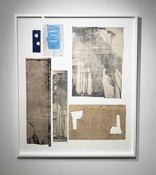 Work: Eugene Brodsky W3F1, 2017 ink on silk 59 x 51 inches BROD338