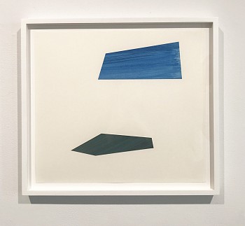 Work: Agnes Barley Untitled Collage ( Deconstructed Waves) 18, 2013 acrylic on cut paper 15 x 16 inches/17 1/4 x 18 1/4 inches framed BARL038