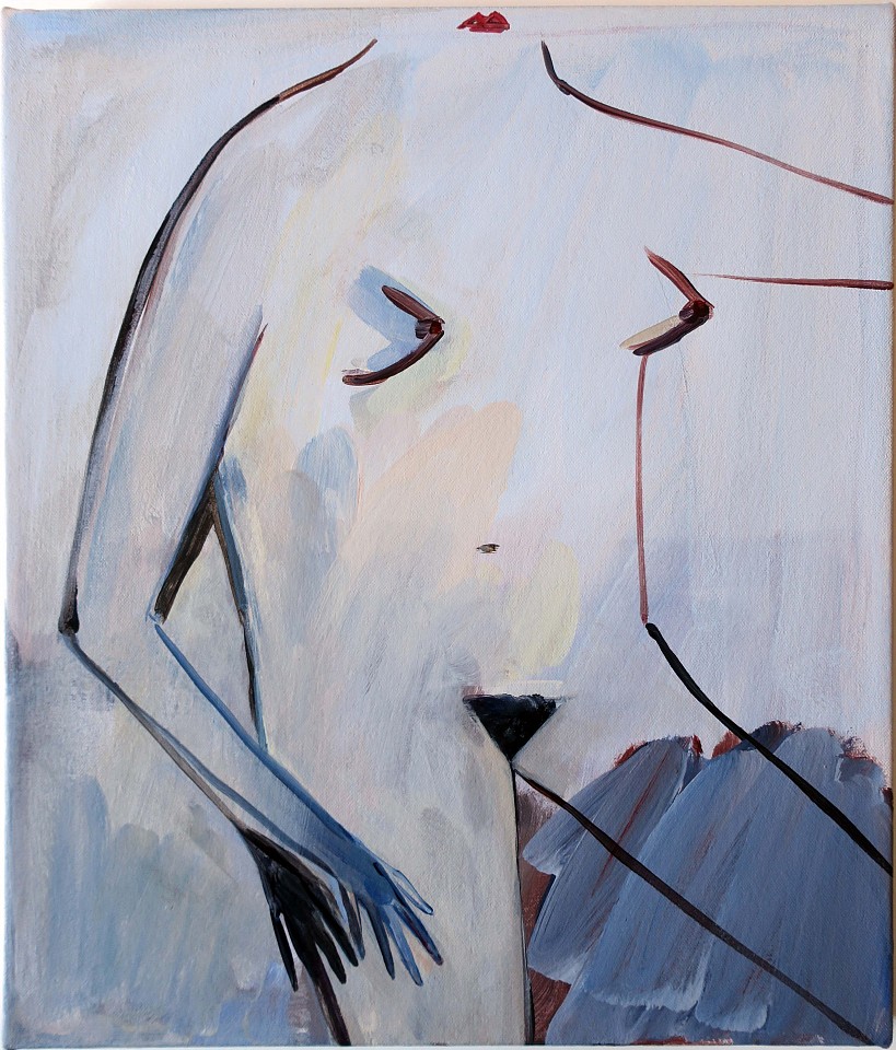 Eve Ackroyd
Untitled woman, 2017
ACK001
acrylic on canvas, 12 x 14 inches/13 1/4 x 15 1/4 inches framed