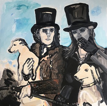 Work:&nbsp;Carriage (I), 2017 acrylic on panel 24 x 24 inches SPENC048