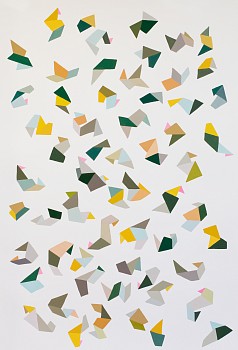 Work:&nbsp;Jen Wink Hays Sterett, 2017 gouache on 300lb lanaquarelle paper 60 x 41.5 inches JWH034