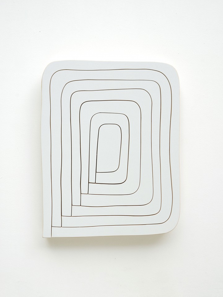 Andrew Zimmerman
Bianco Eldorado, 2018
ZIM516
Automotive paint on wood, 26 x 21 1/2 x 2 inches