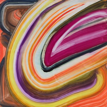 Work: yellow tail, 2018 oil on canvas 48 x 48 inches ONEI051