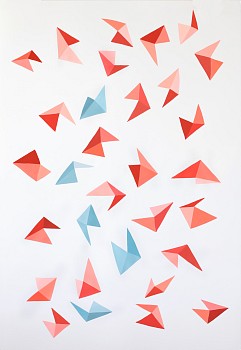 Work:&nbsp;Jen Wink Hays Anchors Away, 2019 gouache on paper 60 x 41 1/2 inches JWH065