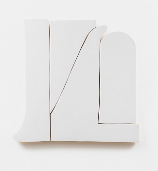 Work:&nbsp;Andrew Zimmerman Love, 2019 Automotive paint on wood 47 x 50 x 2 inches ZIM644