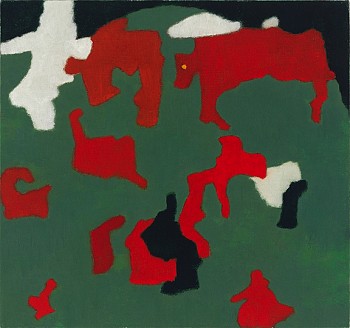 Work: Belvedere iii, 2011 oil on canvas 14 x 15 inches / 17 1/2 x 18 1/2 inch frame KAO005