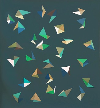 Work:&nbsp;Jen Wink Hays Maelstrom, 2019 gouache on paper 55 1/2 x 59 1/2 inches JWH087