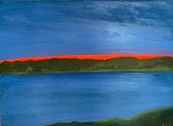 Kathryn Lynch (LA) -&nbsp;Untitled, 2019 oil on paper 22 1/2 x 30 in. lyn796