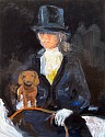 Suzy Spence, Side Saddle Rider (Dachshund)
2017, flashe on panel