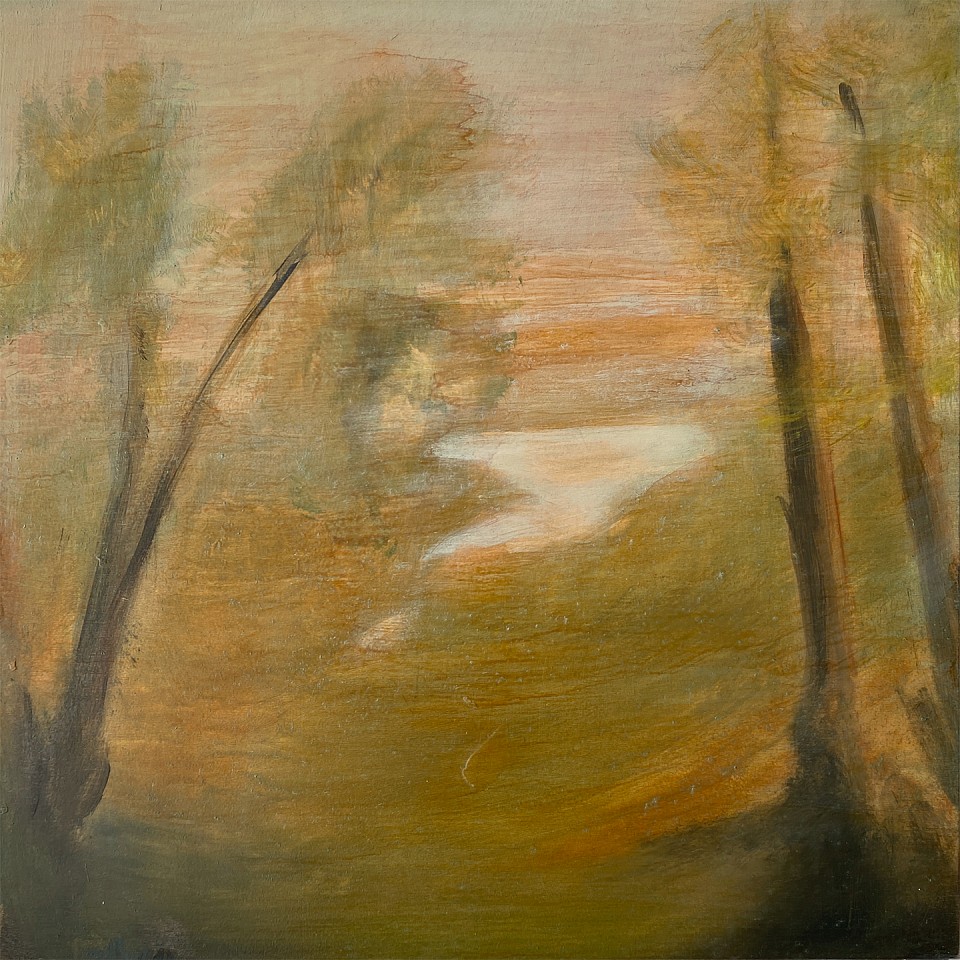 Poogy Bjerklie (LA)
Golden Poplars, 2021
BJE121
oil on wood panel, 12 x 12 inches