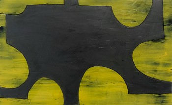 Don Maynard -&nbsp;Gathering Place, 2018 encaustic on paper 22 x 30 inch paper / 12 x 20 inch image / 25 1/4 x 33 1/8 inch frame MAY399